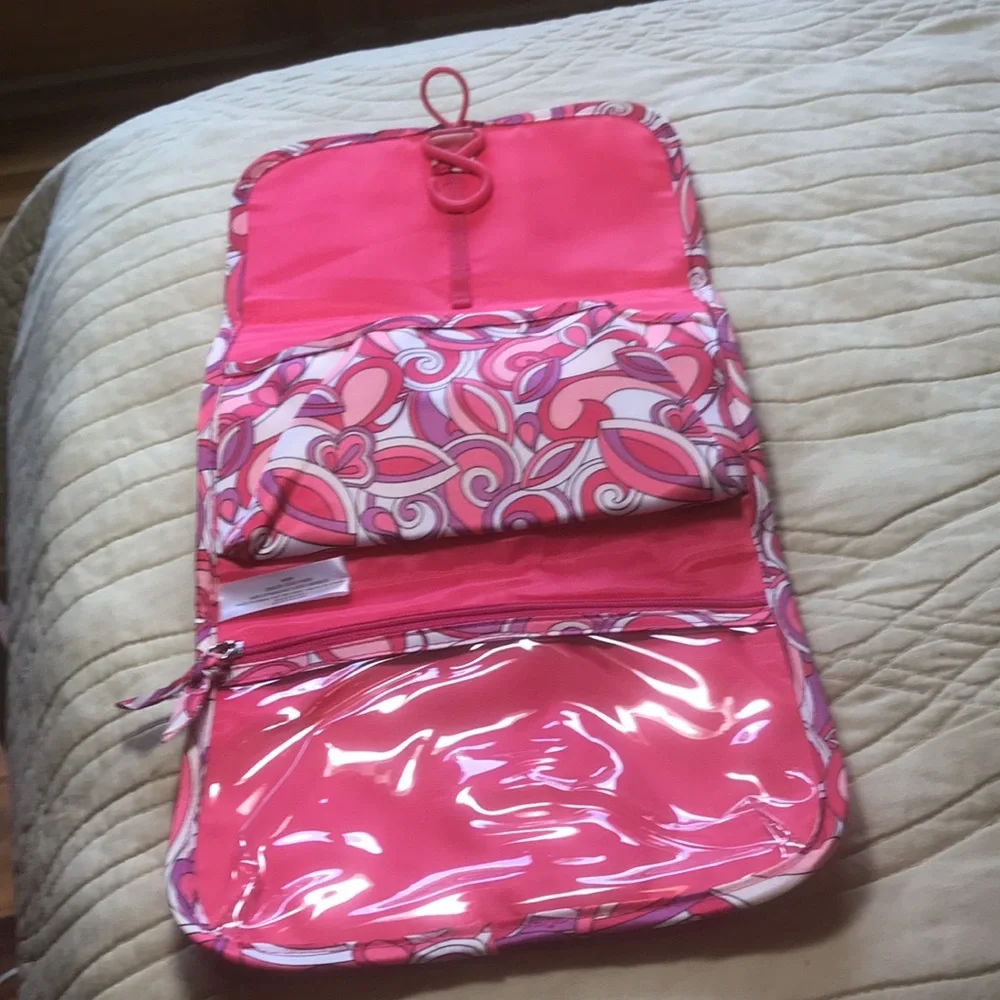Avon Pink Swirl Travel Case Jewelry or Make-up Case